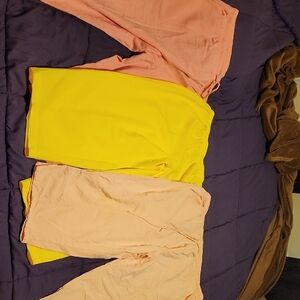 3 Pairs Of Lightweight Plus Size Capris. Size Vary But Measure The Same.